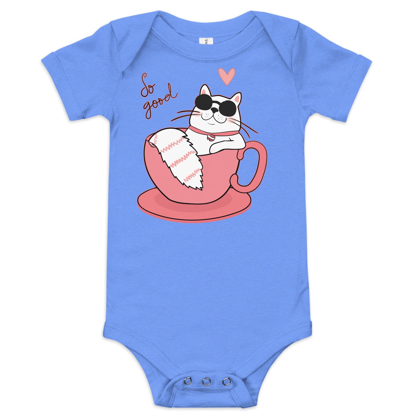 "Cool Cat" Short Sleeve Baby One Piece