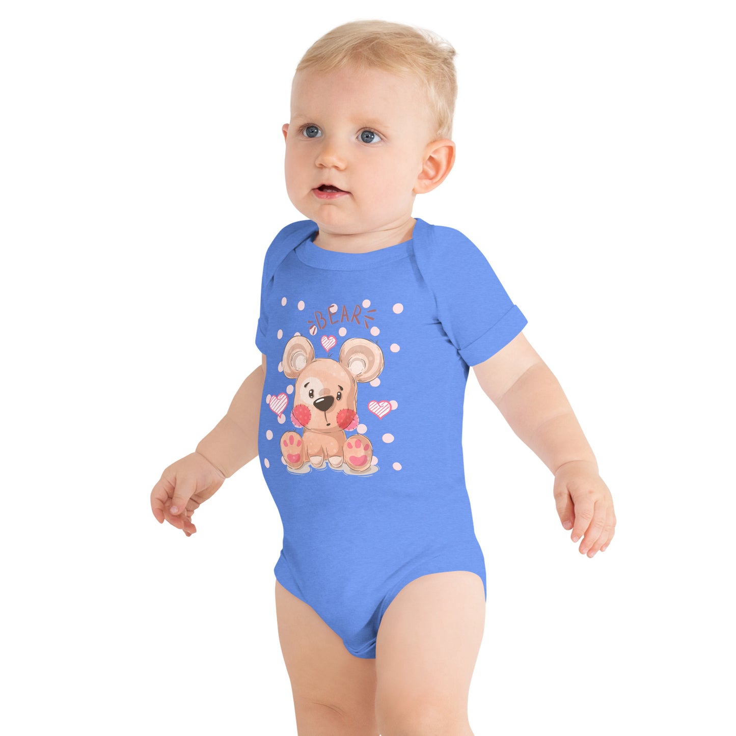 "Teddy Bear" Short Sleeve Baby One Piece