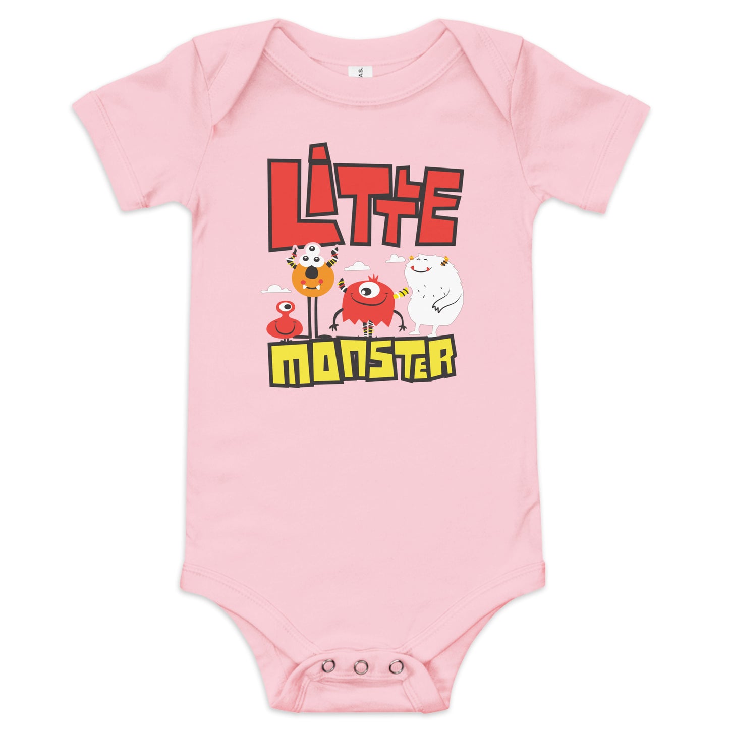 "Little Monster" Short Sleeve Baby One Piece