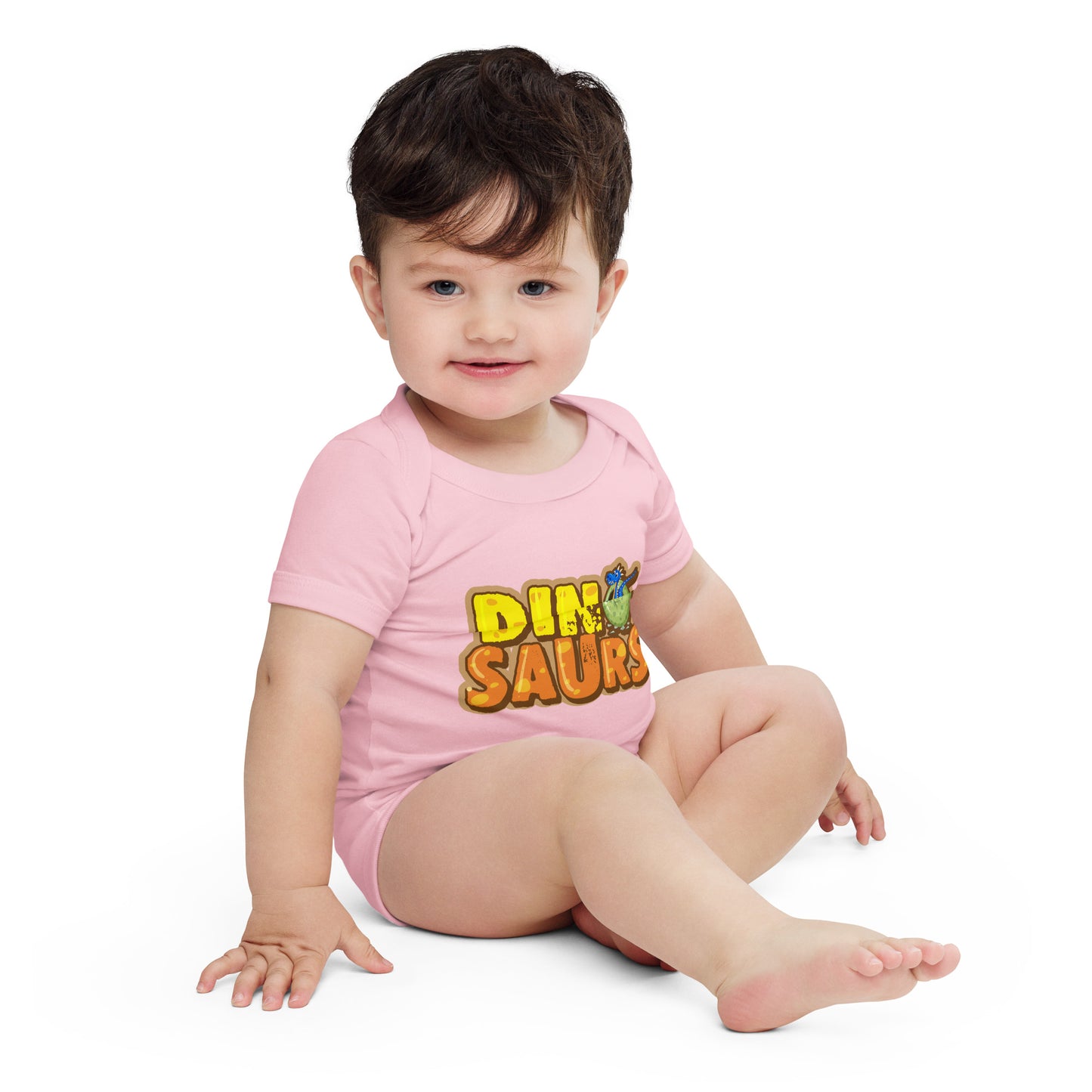 "Dinosaurs" Short Sleeve Baby One Piece