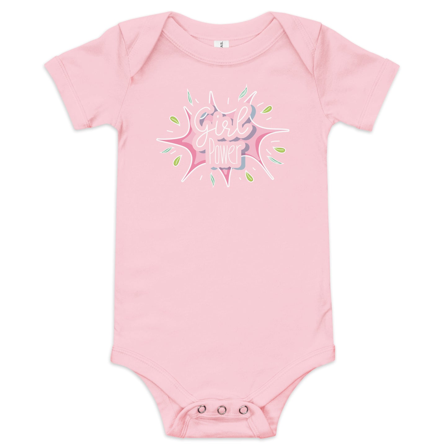 "Girl Power" Short Sleeve Baby One Piece