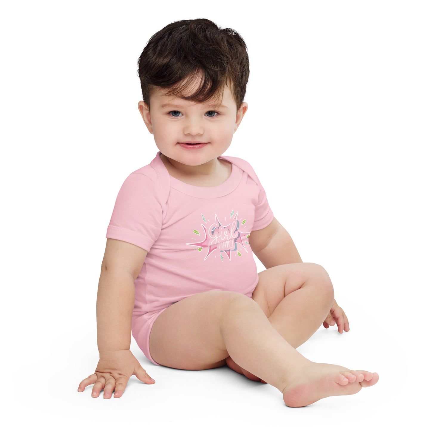 "Girl Power" Short Sleeve Baby One Piece