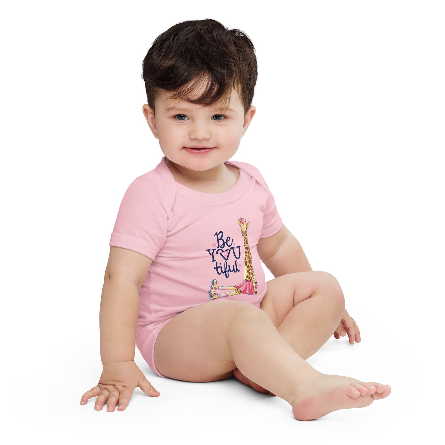"Be-YOU-tiful" Short Sleeve Baby One Piece