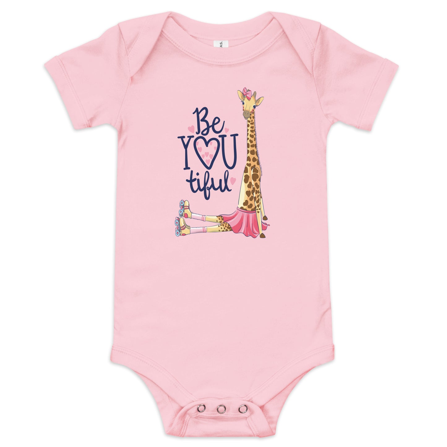 "Be-YOU-tiful" Short Sleeve Baby One Piece
