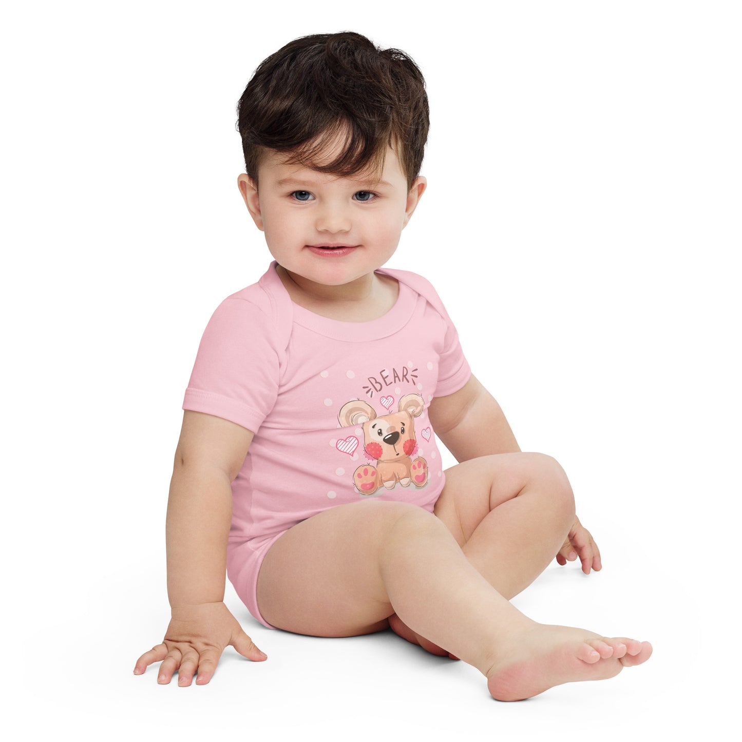 "Teddy Bear" Short Sleeve Baby One Piece