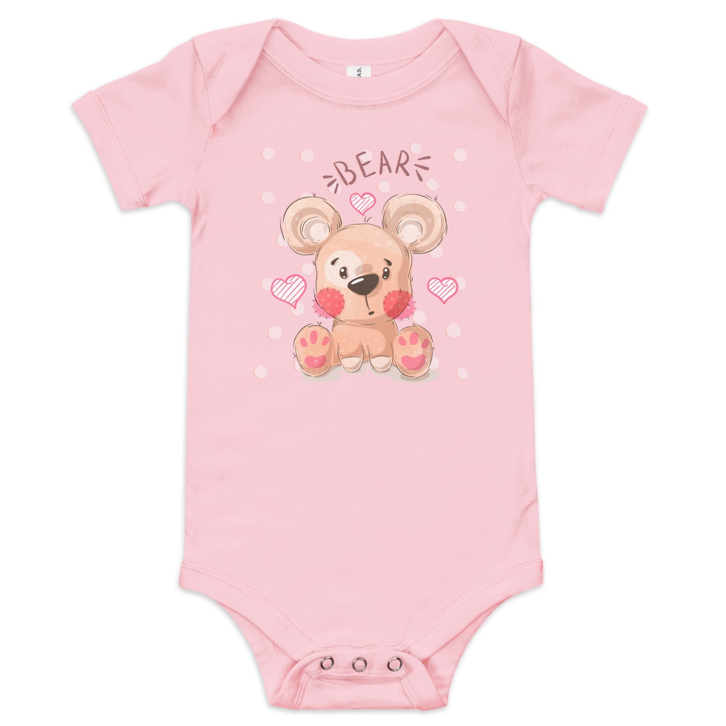 "Teddy Bear" Short Sleeve Baby One Piece