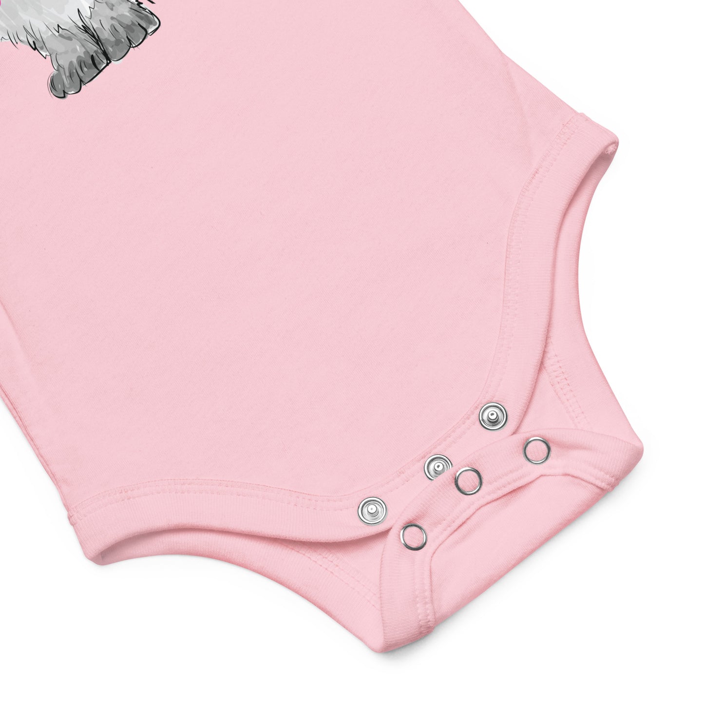 "Queen Kitty" Short Sleeve Baby One Piece