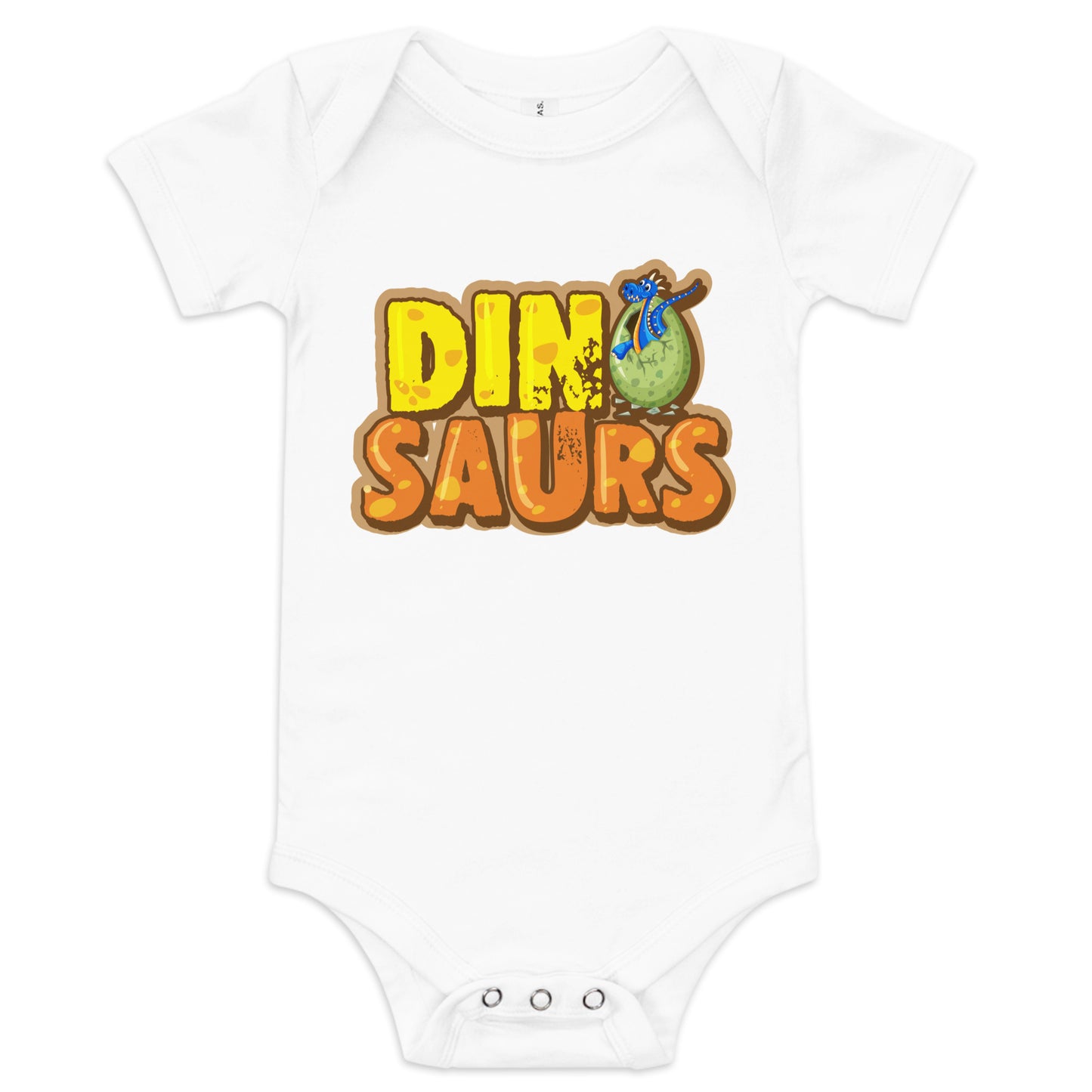 "Dinosaurs" Short Sleeve Baby One Piece