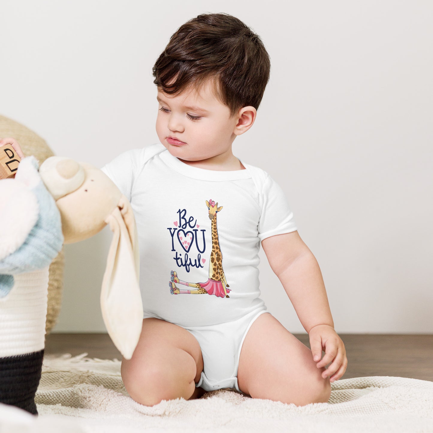 "Be-YOU-tiful" Short Sleeve Baby One Piece