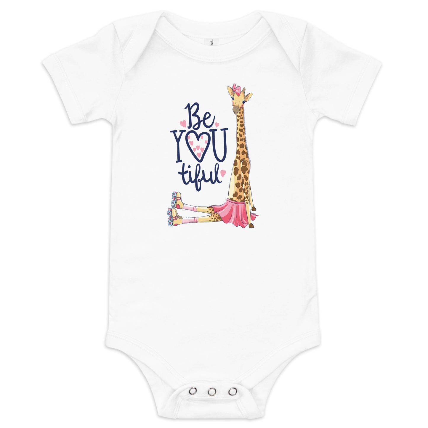 "Be-YOU-tiful" Short Sleeve Baby One Piece
