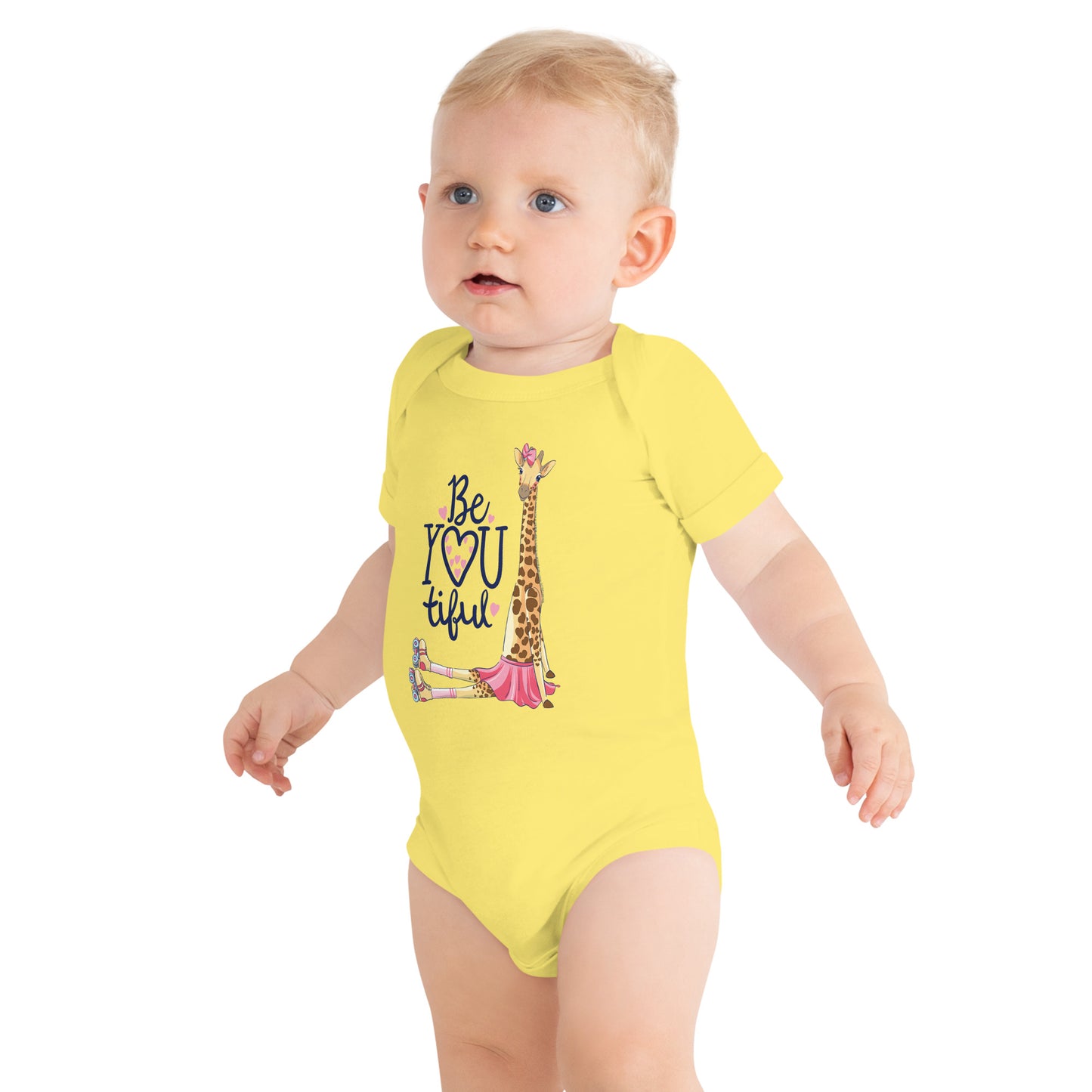"Be-YOU-tiful" Short Sleeve Baby One Piece