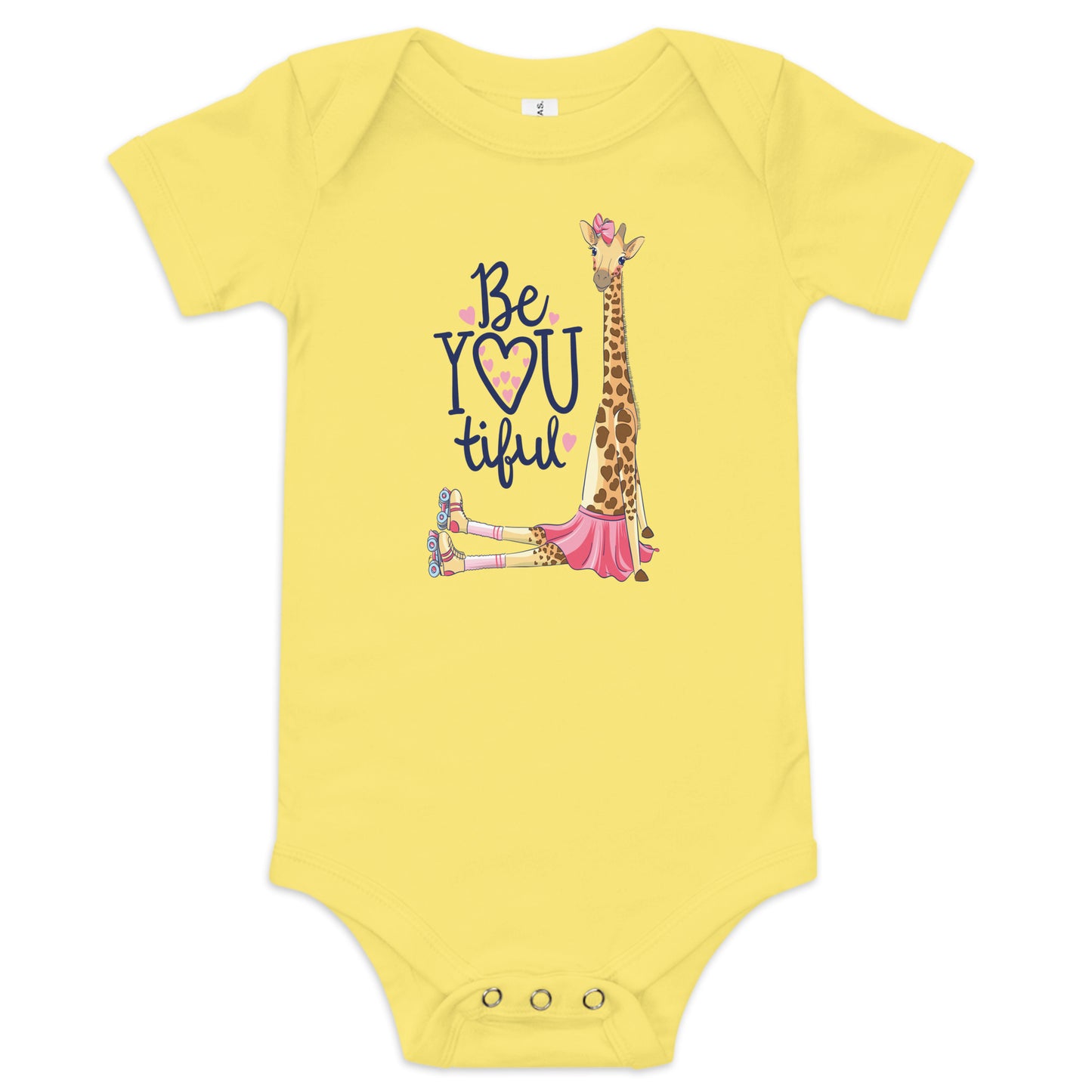 "Be-YOU-tiful" Short Sleeve Baby One Piece