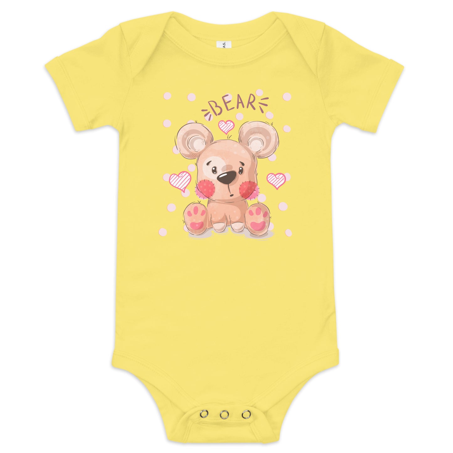 "Teddy Bear" Short Sleeve Baby One Piece