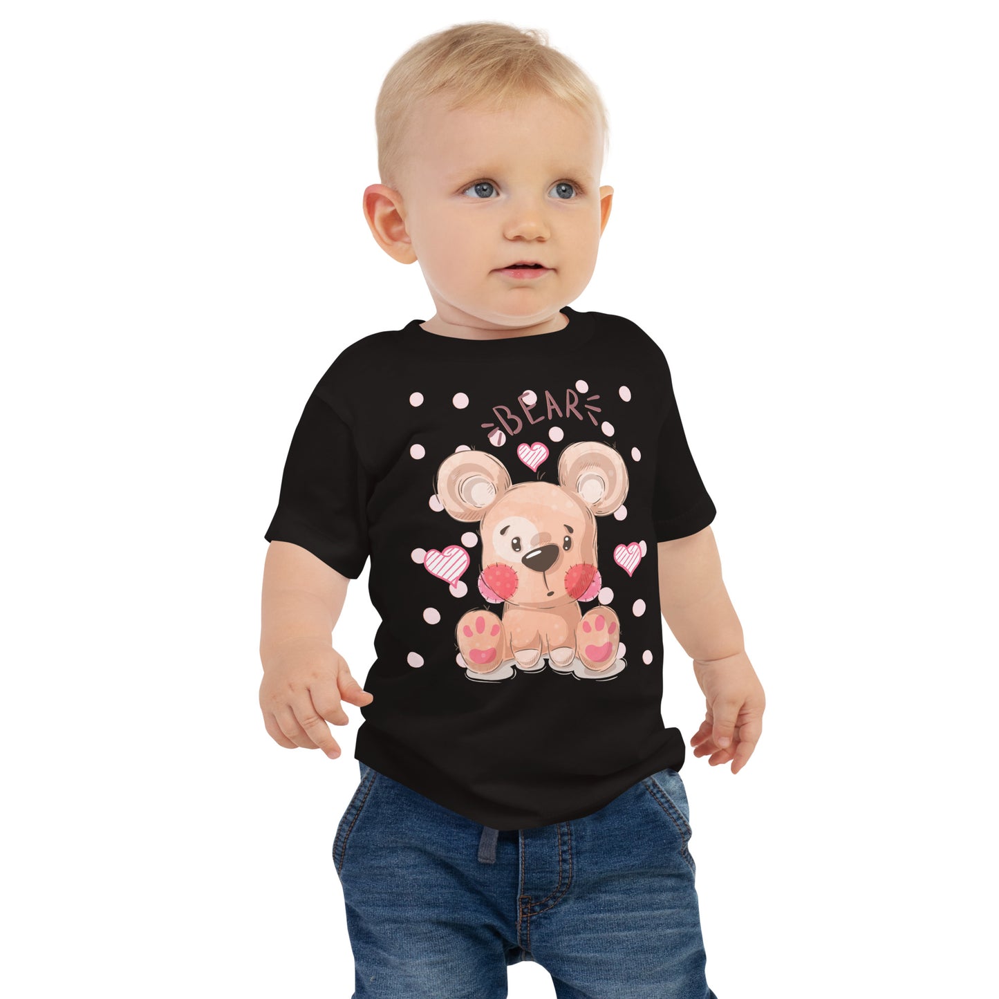 Baby Short Sleeve Tee - Teddy Bear