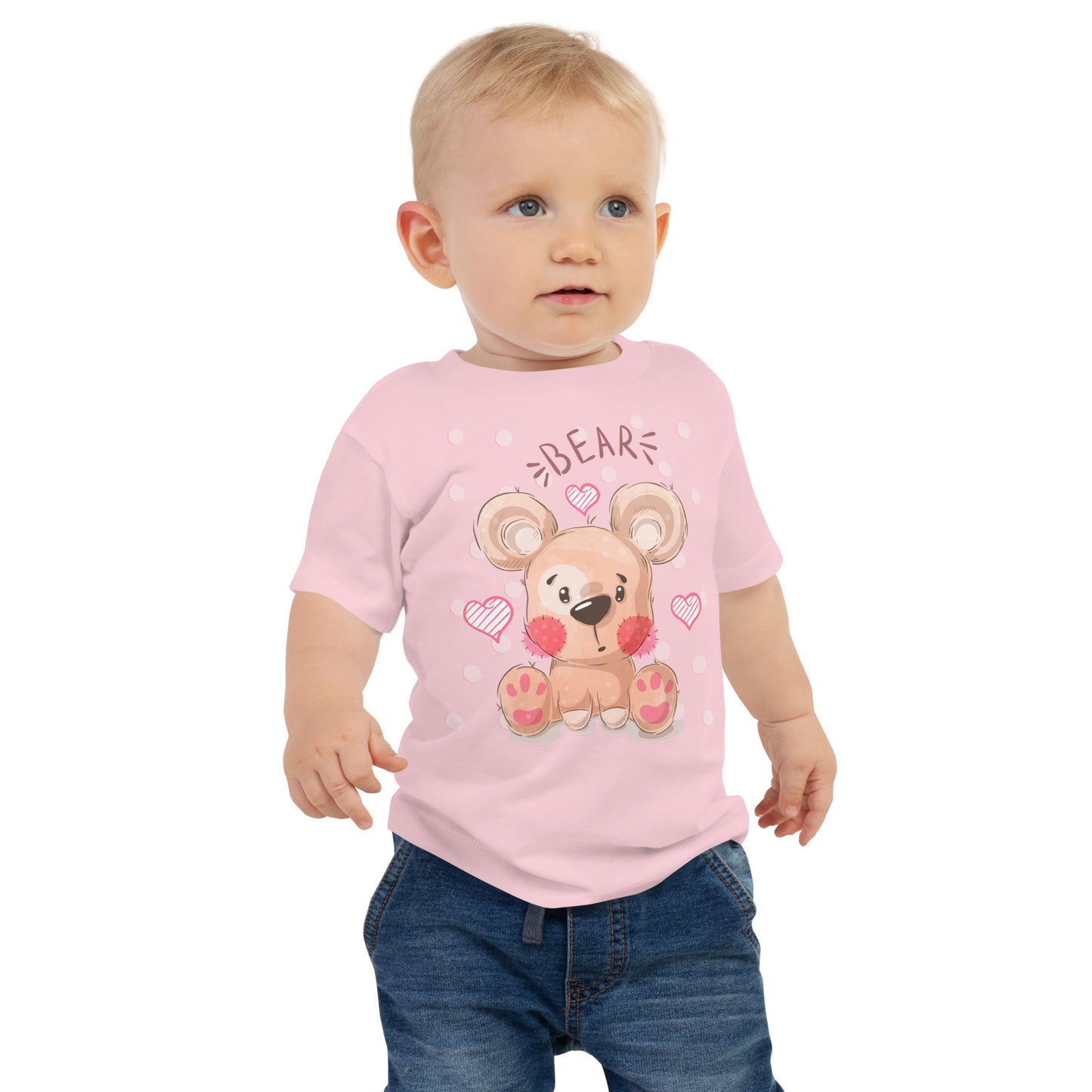 Baby Short Sleeve Tee - Teddy Bear