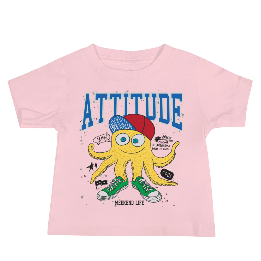 Baby Kurzarm T-Shirt - Attitude Monster