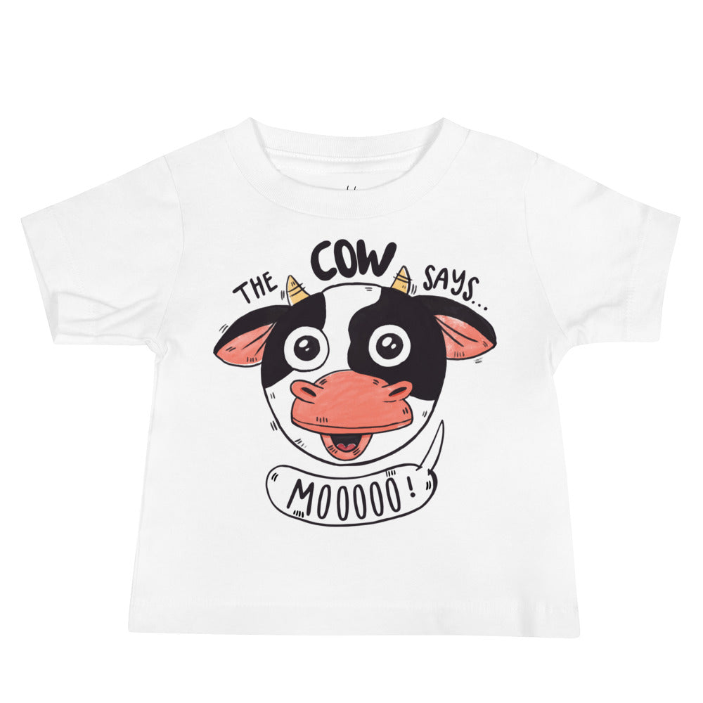 Baby Kurzarm T-Shirt - Die Kuh sagt Muuh