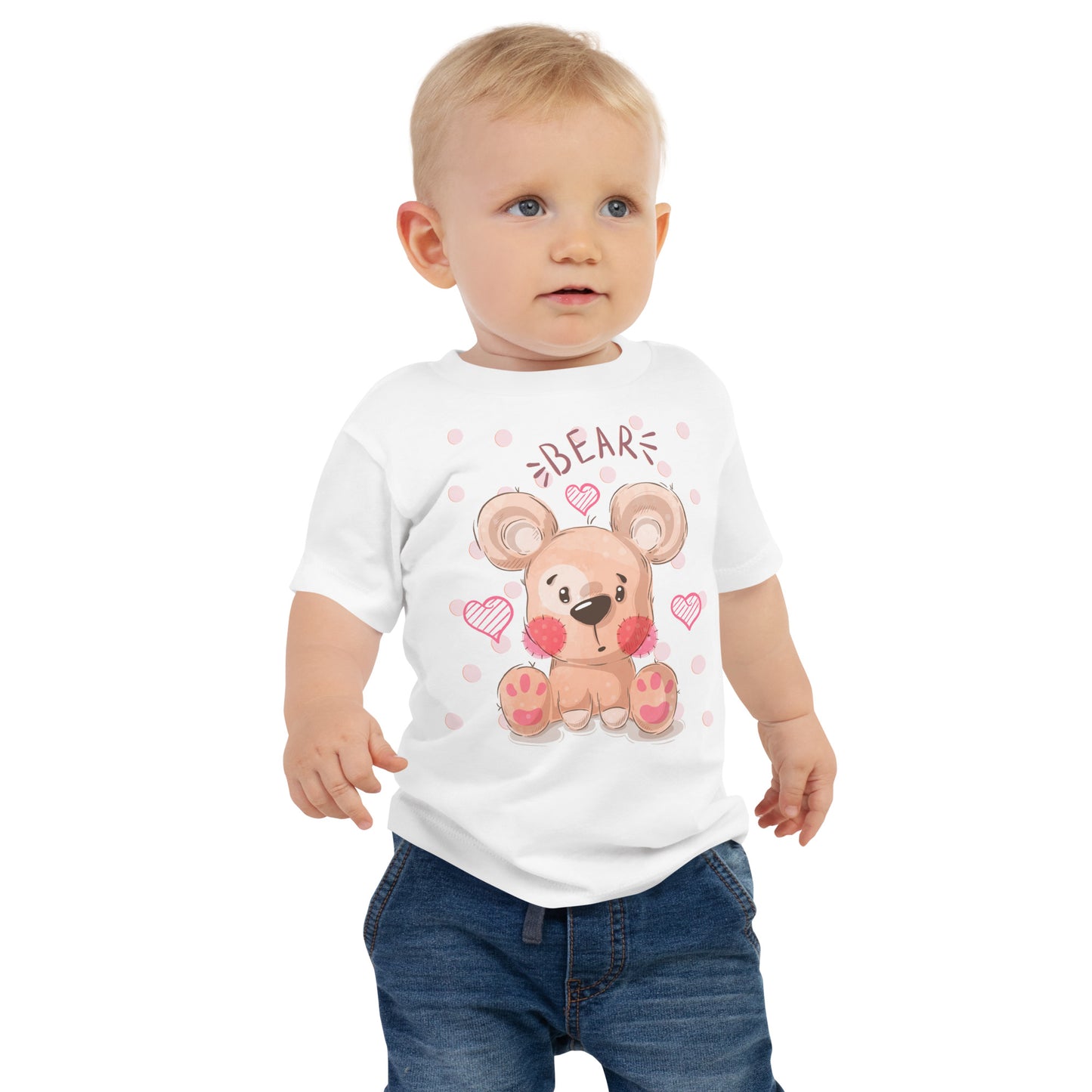 Baby Short Sleeve Tee - Teddy Bear