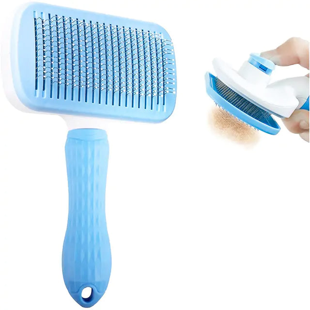 GroomMate Self Cleaning Pet Grooming Brush - Square