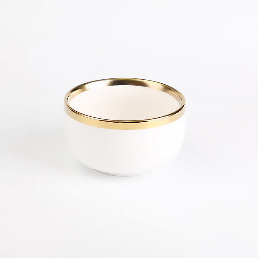Elegant Gilt Rim Ceramic Dinnerware Set