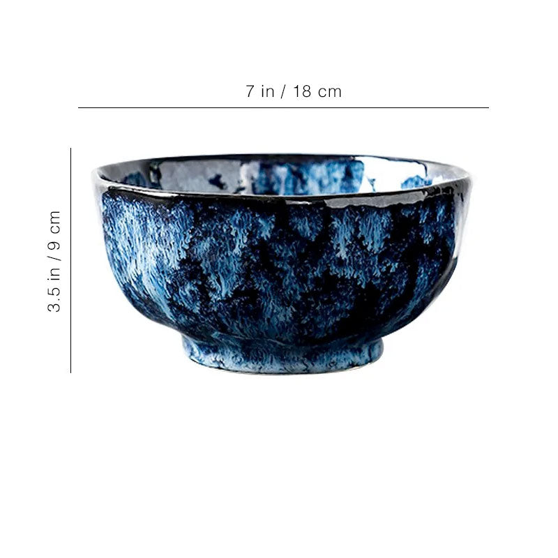 Vintage Azure Ceramic Dinnerware