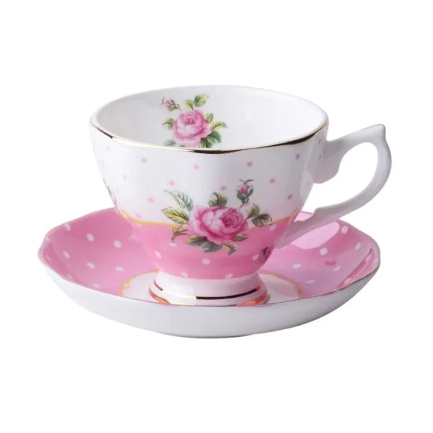 Royal Garden Bone China Tea Cups