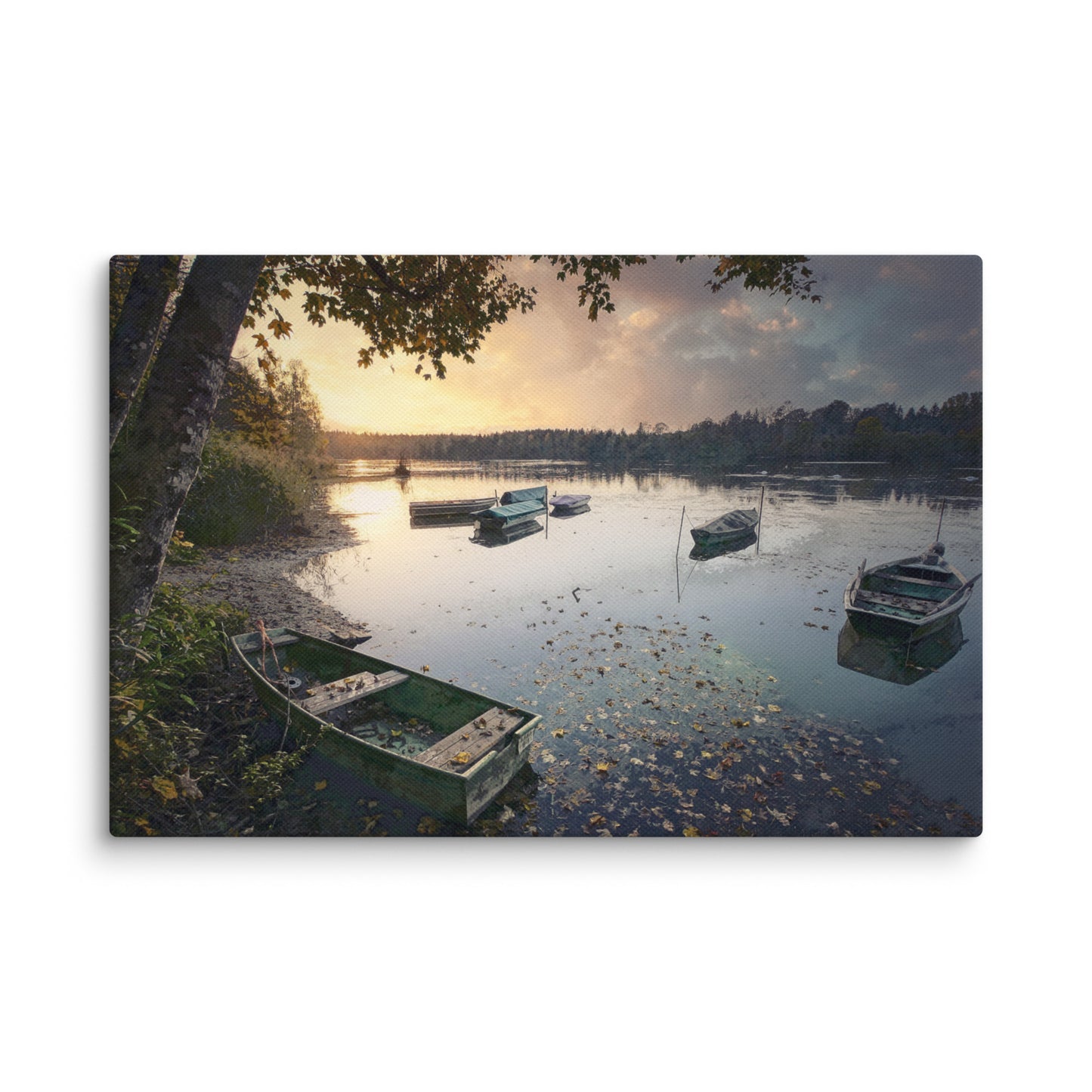"Dawn Serenity" Splash Painting Canvas Print
