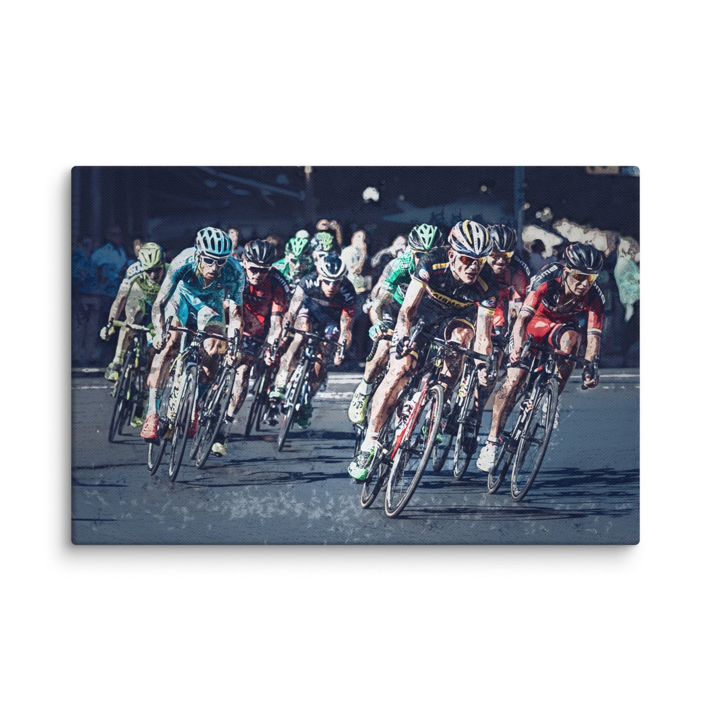 "Peloton" Splash Painting Canvas Print