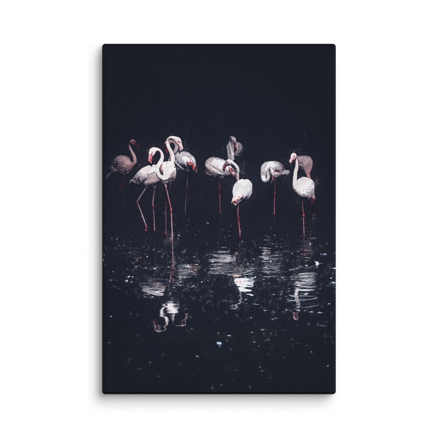 "Night Fishing" Splash Painting Canvas Print