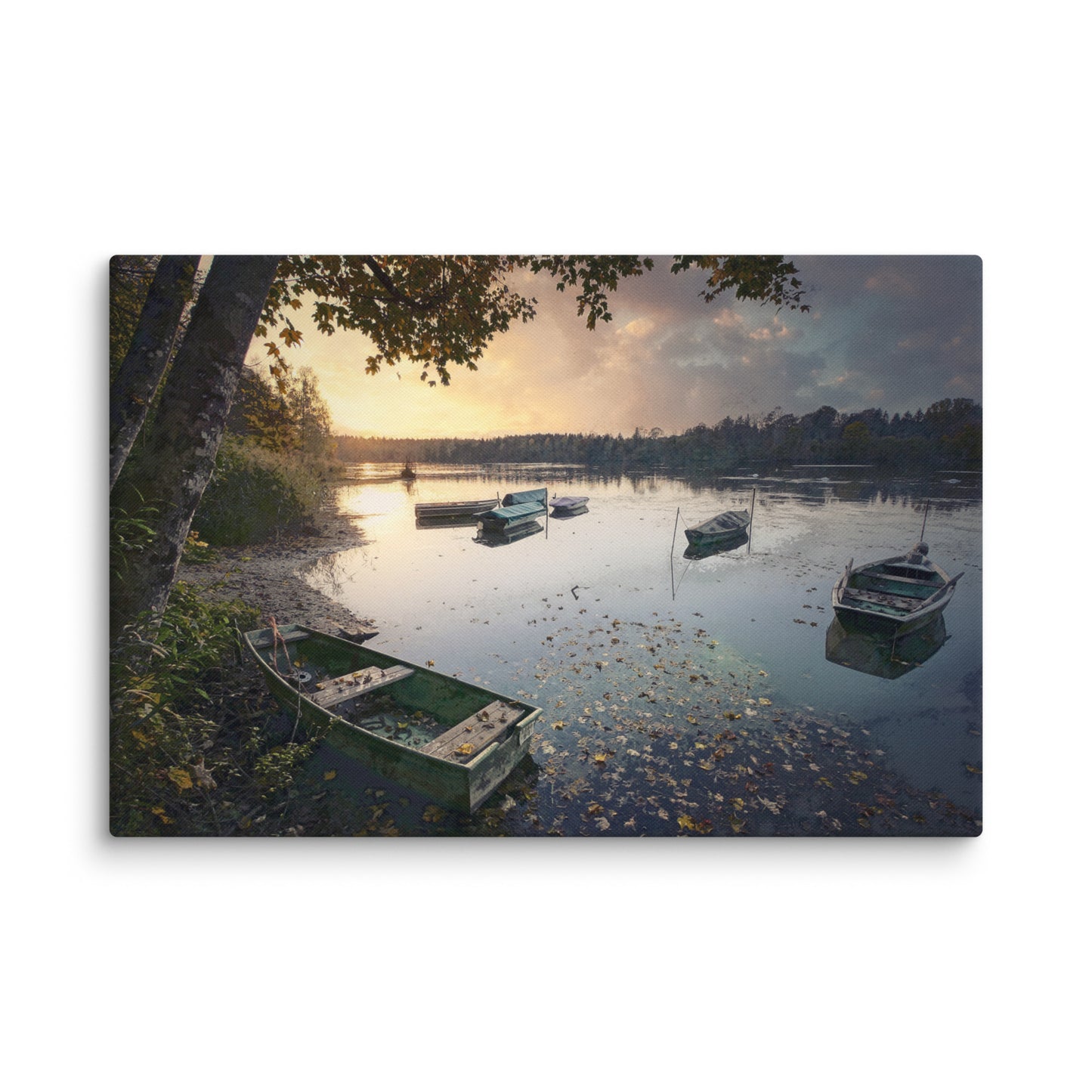 "Dawn Serenity" Splash Painting Canvas Print