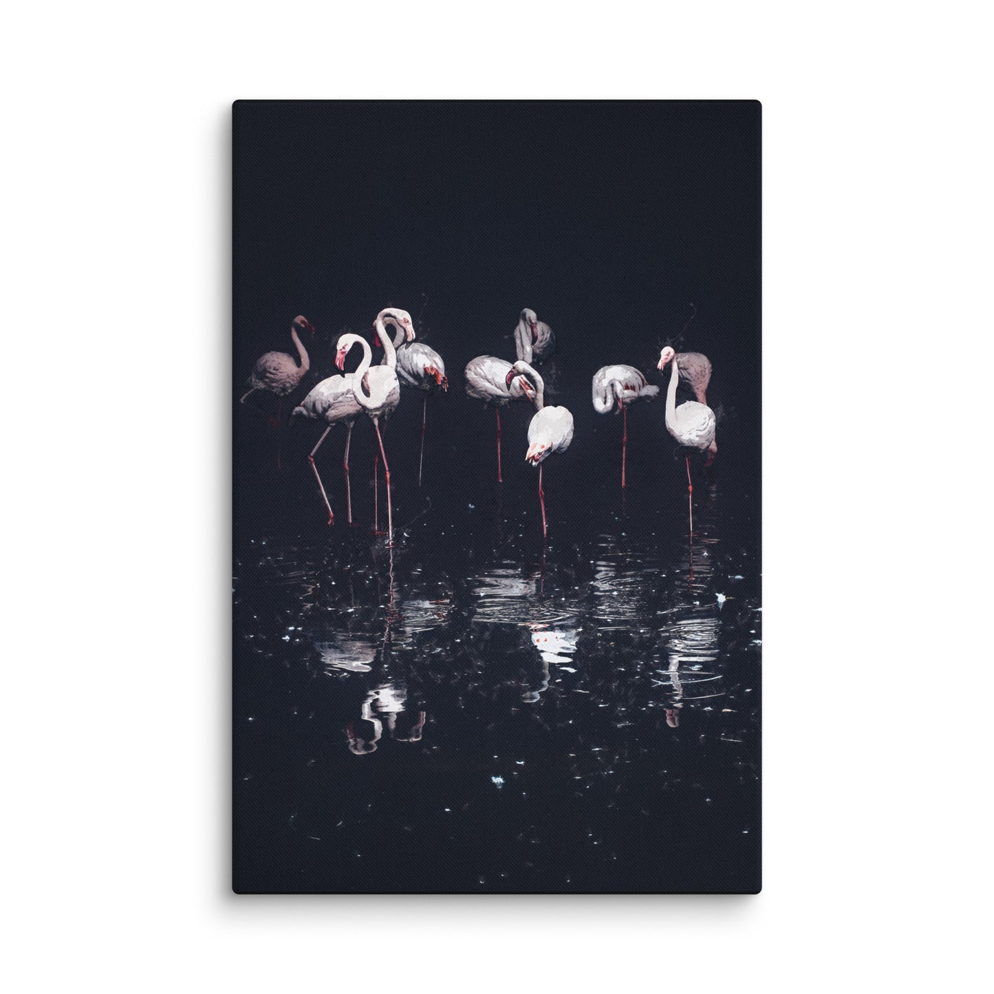 "Night Fishing" Splash Painting Canvas Print