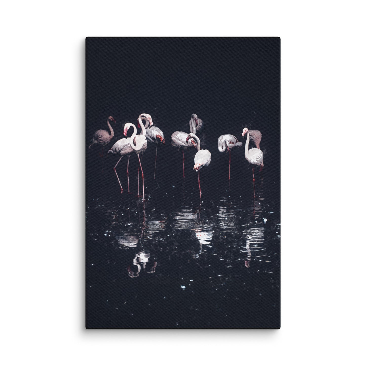 "Night Fishing" Splash Painting Canvas Print