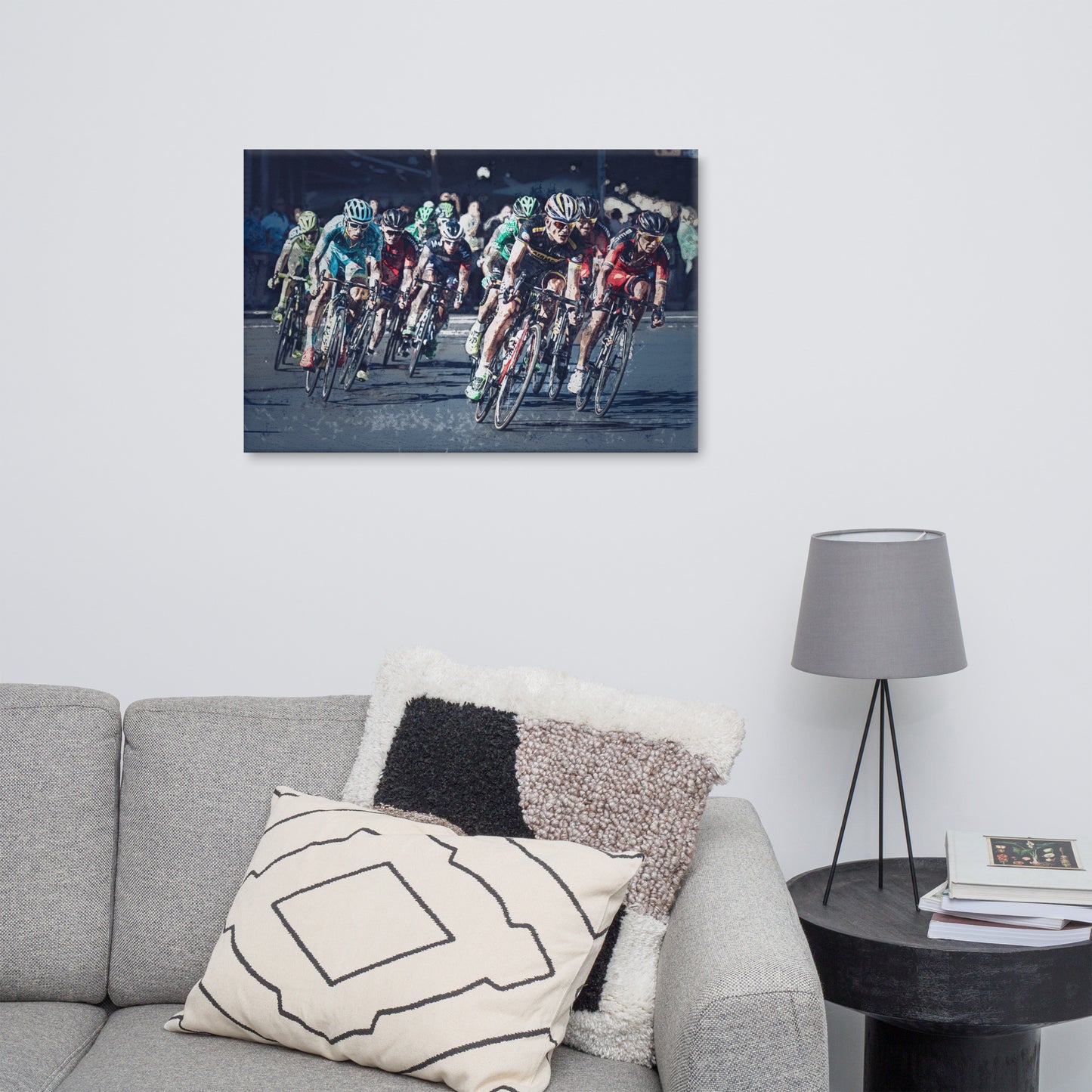 "Peloton" Splash Painting Canvas Print