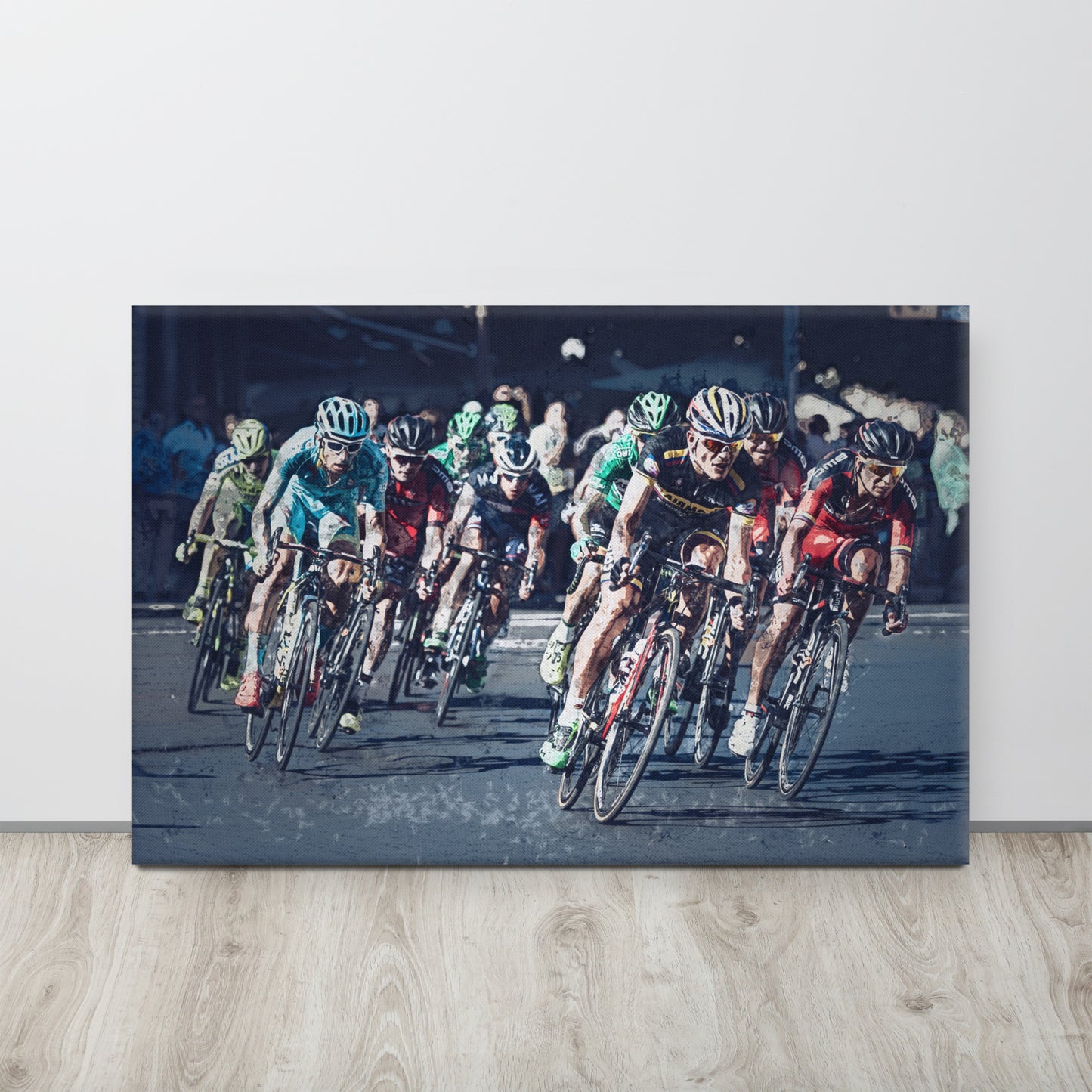 "Peloton" Splash Painting Canvas Print