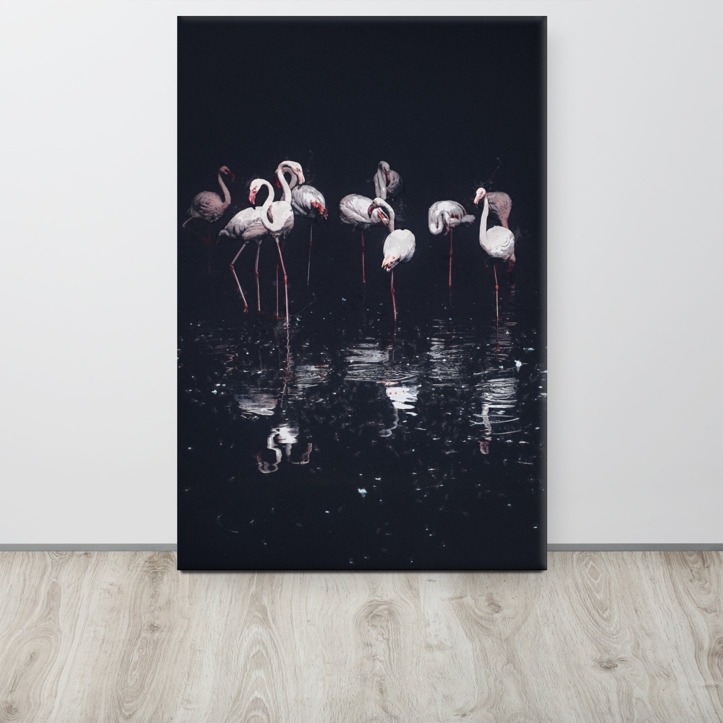 "Night Fishing" Splash Painting Canvas Print