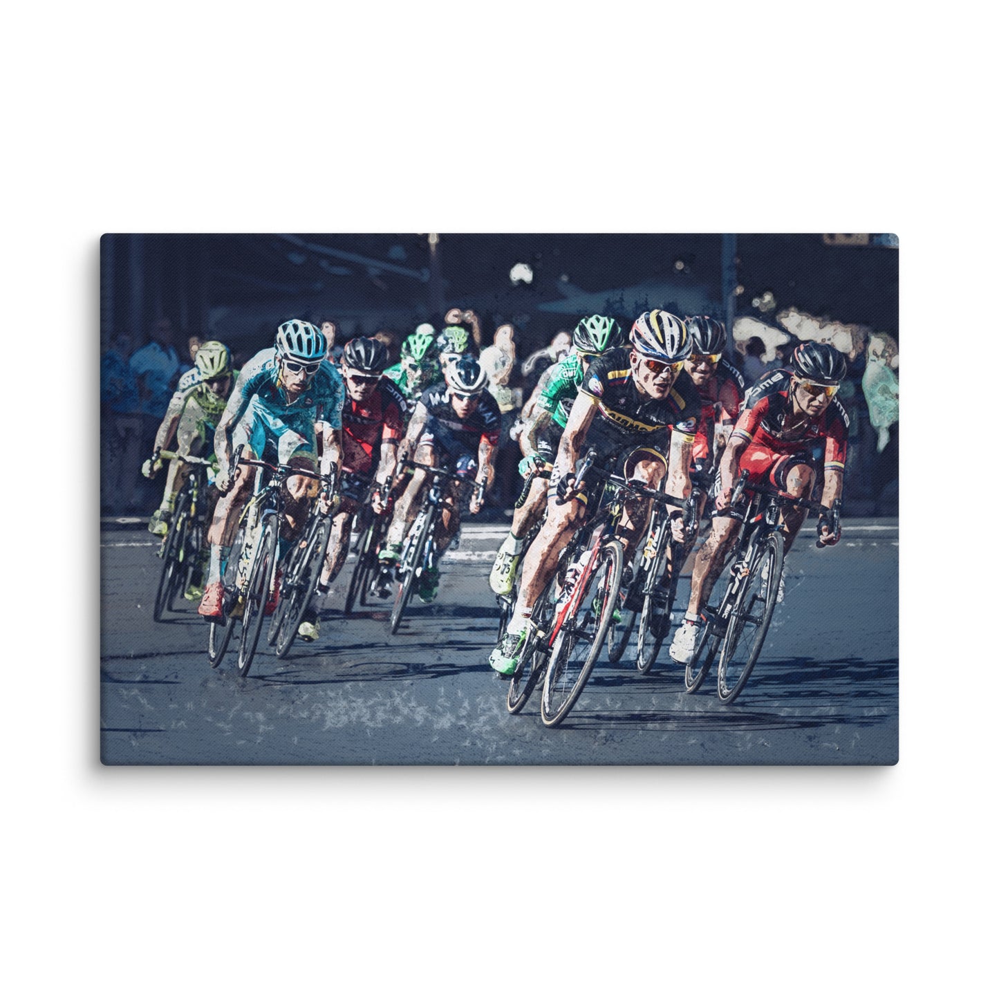 "Peloton" Splash Painting Canvas Print