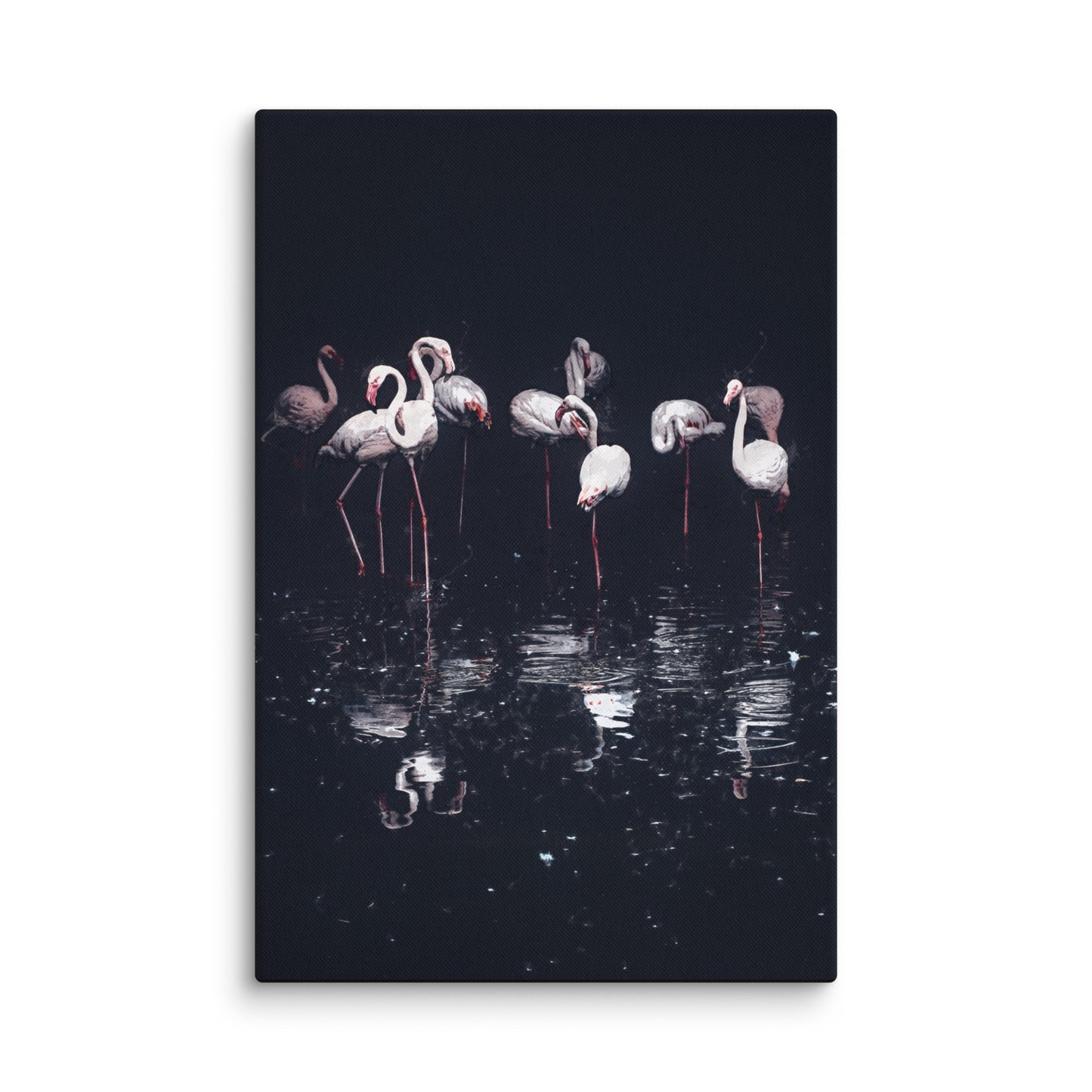 "Night Fishing" Splash Painting Canvas Print