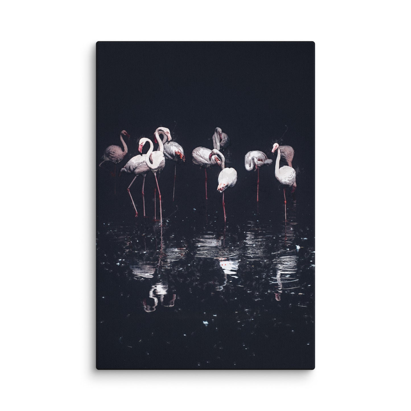 "Night Fishing" Splash Painting Canvas Print