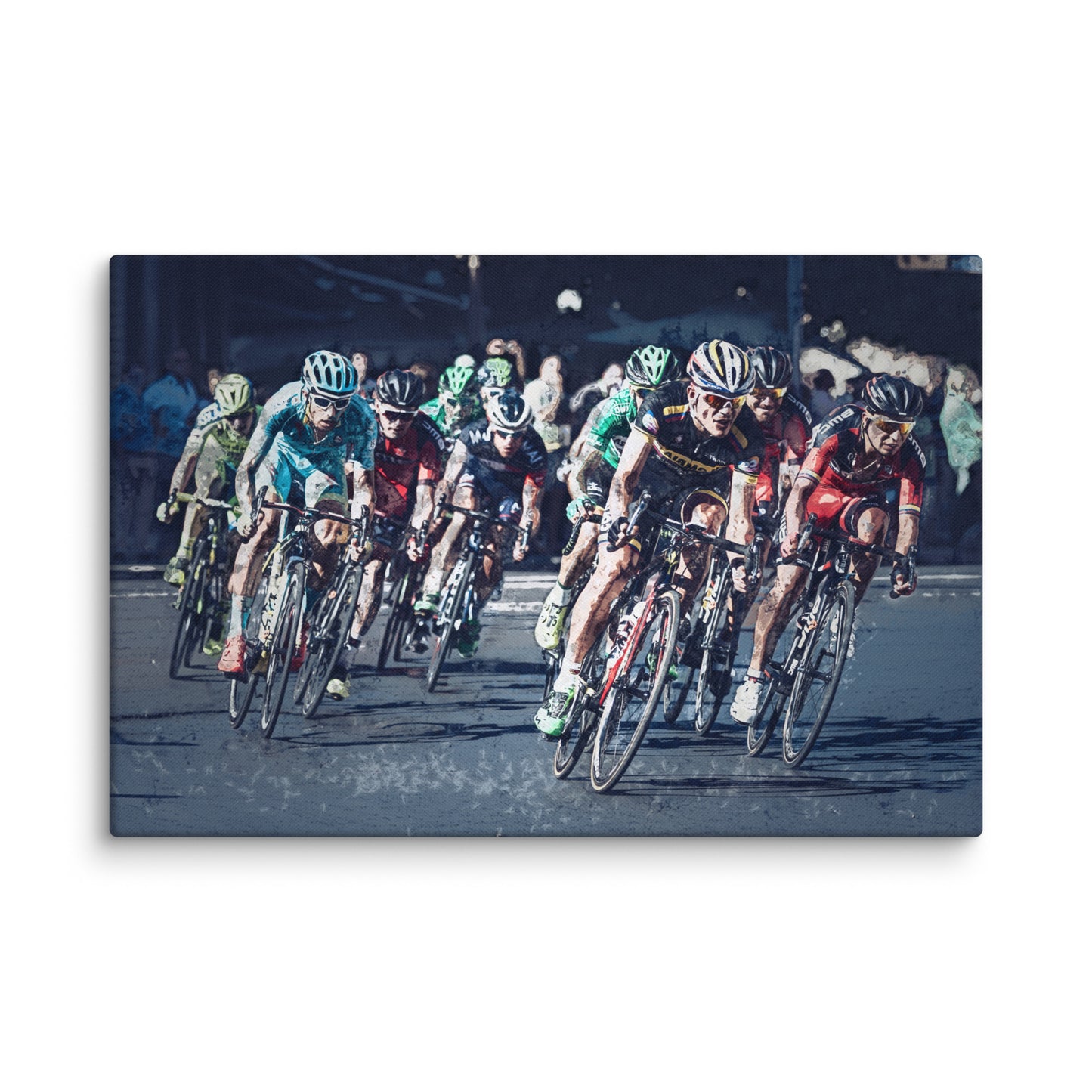 "Peloton" Splash Painting Canvas Print