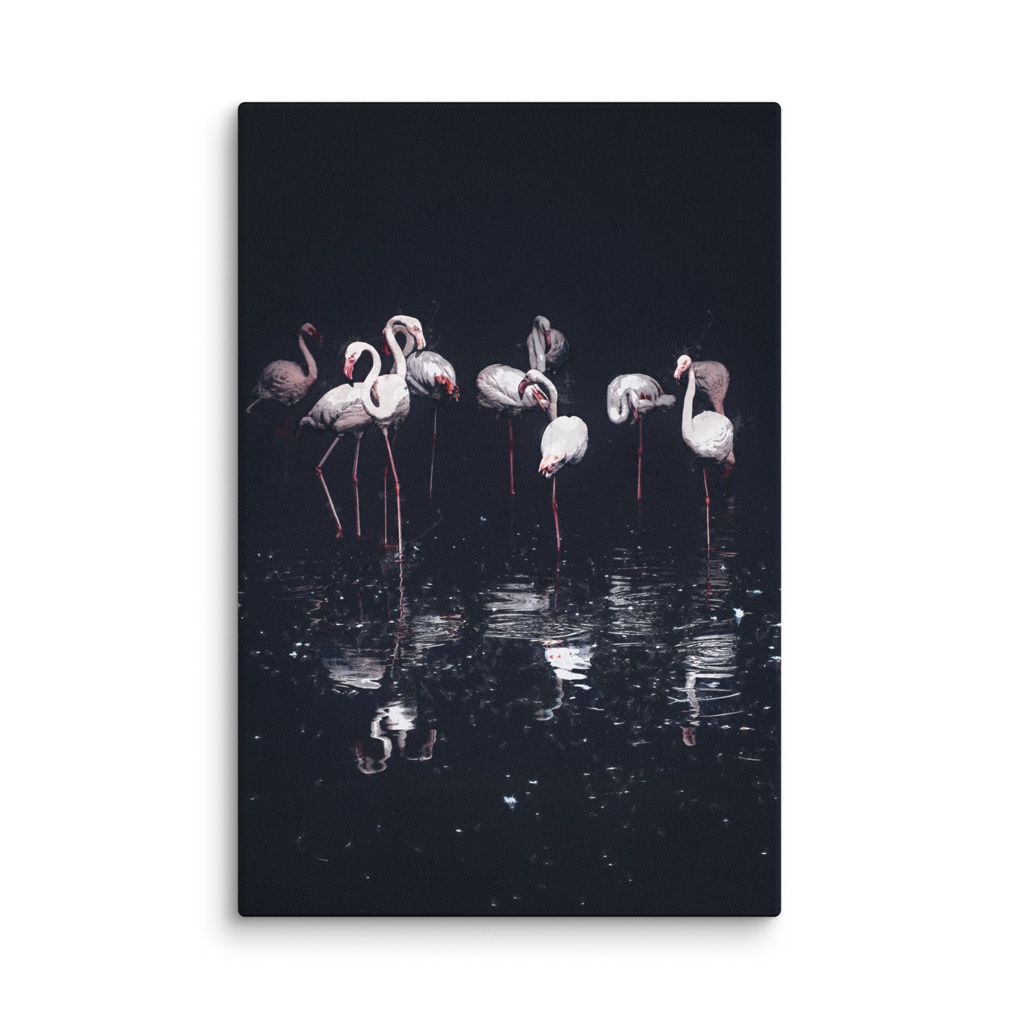 "Night Fishing" Splash Painting Canvas Print