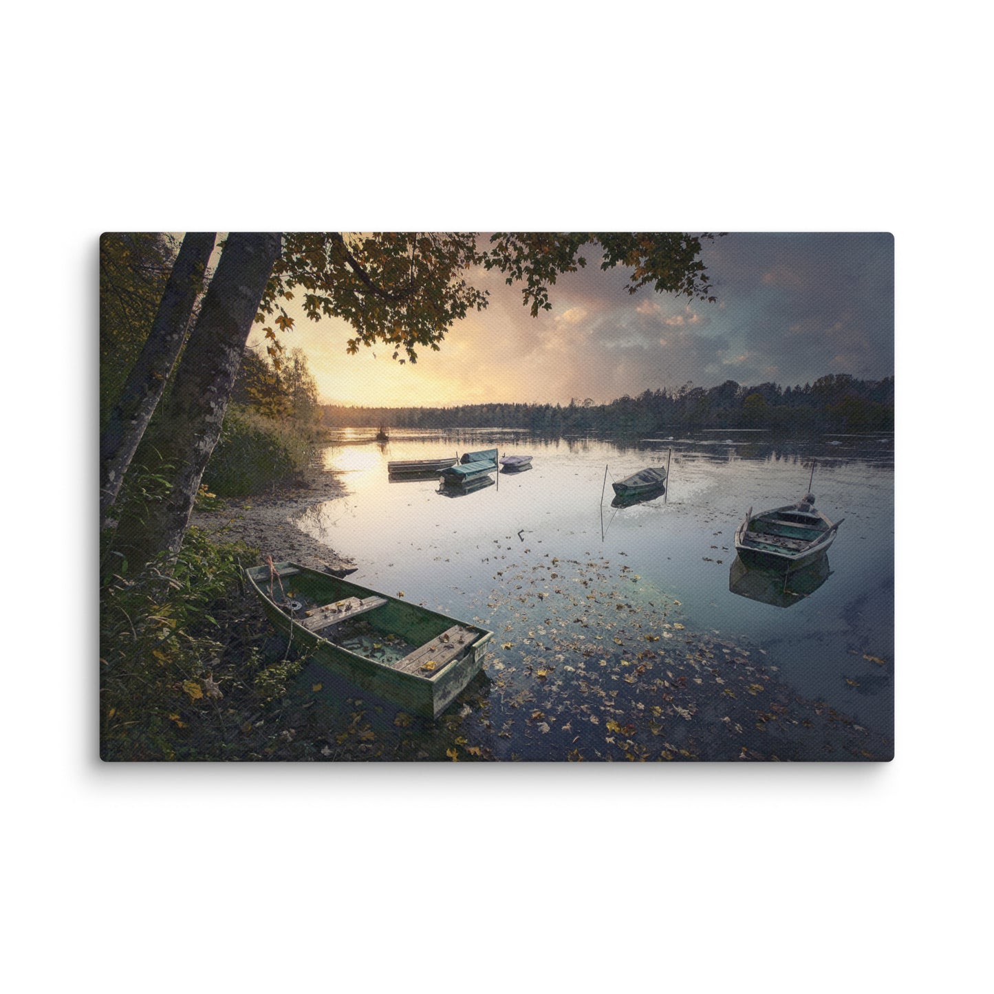 "Dawn Serenity" Splash Painting Canvas Print