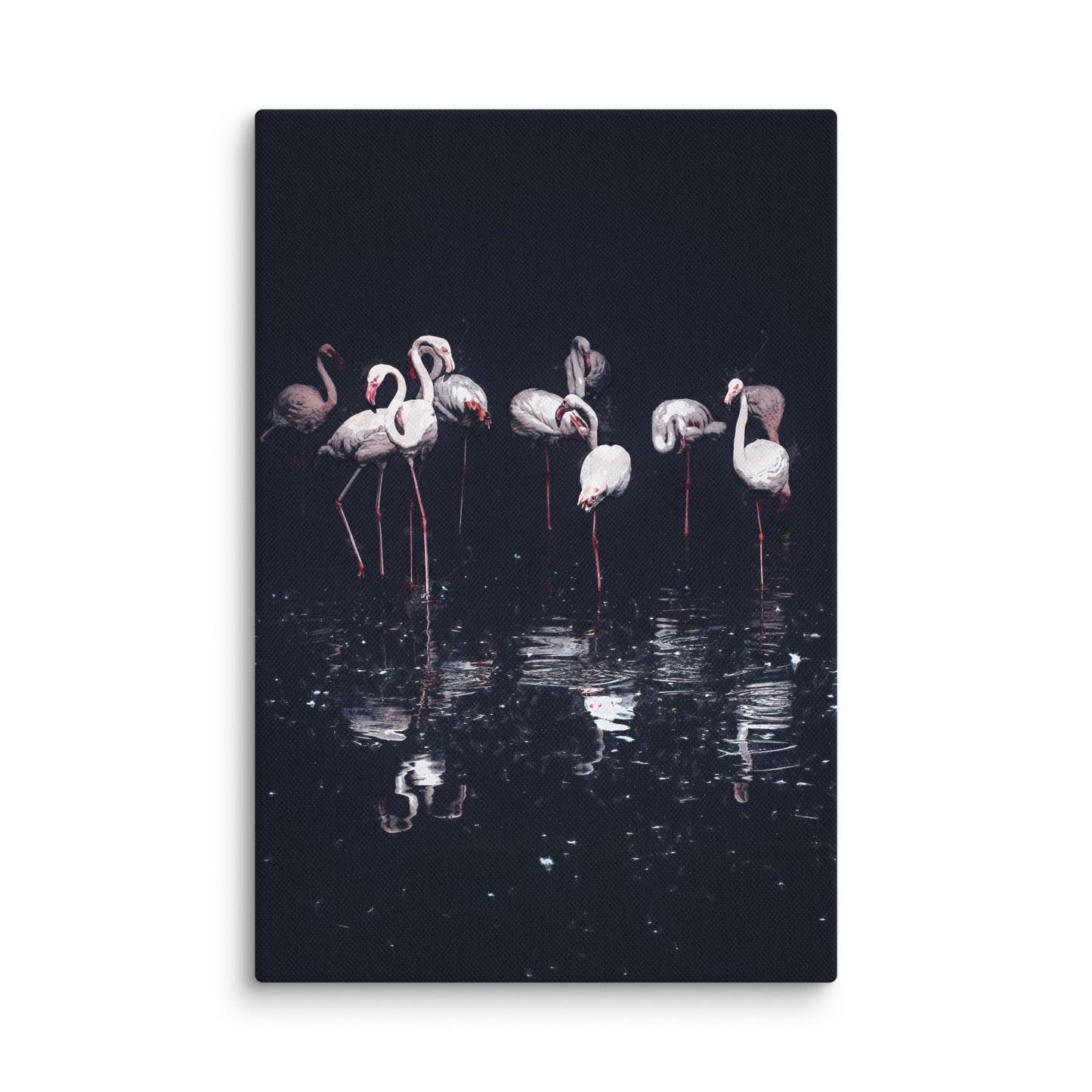 "Night Fishing" Splash Painting Canvas Print
