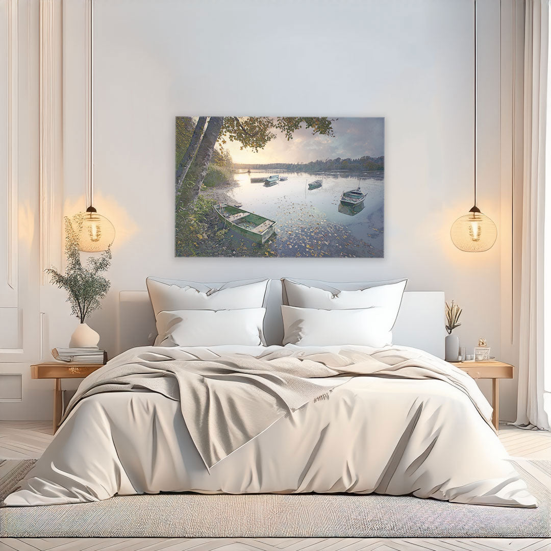 "Dawn Serenity" Splash Painting Canvas Print
