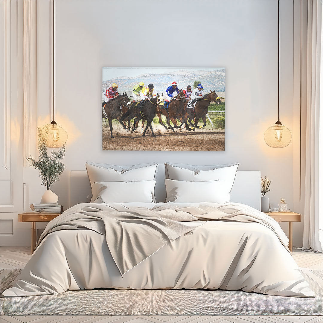"Front Runners" Splash Painting Canvas Print