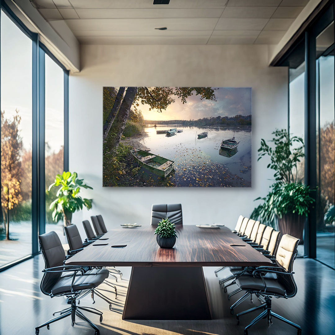 "Dawn Serenity" Splash Painting Canvas Print