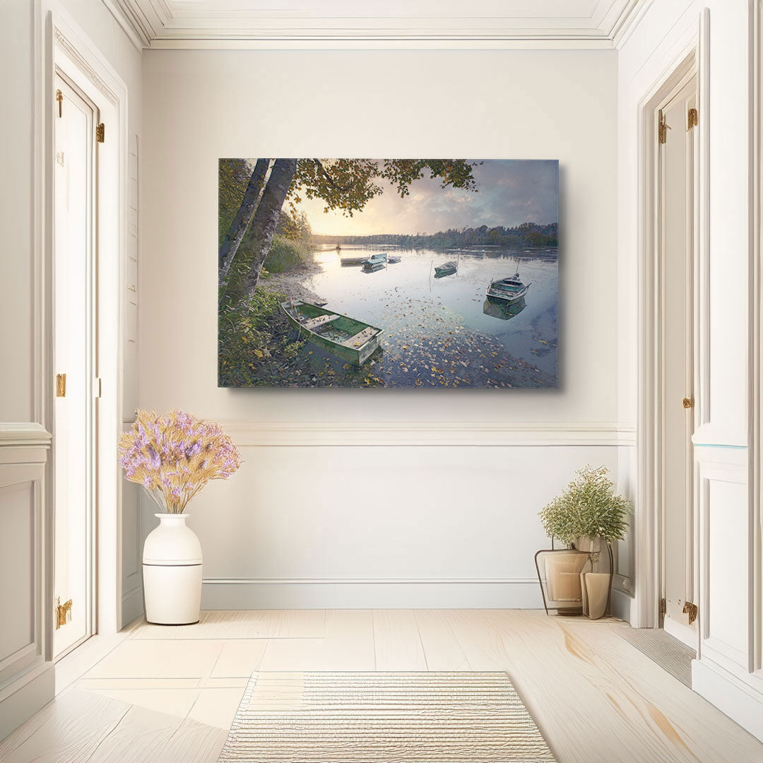 "Dawn Serenity" Splash Painting Canvas Print