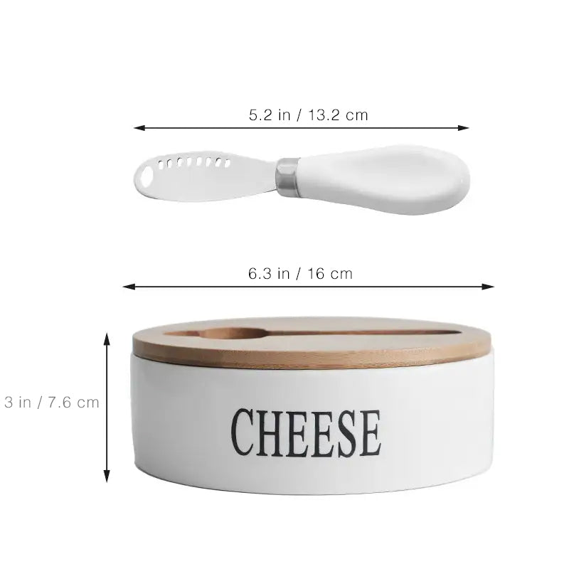 Stylish Ceramic Cream Cheese Dish