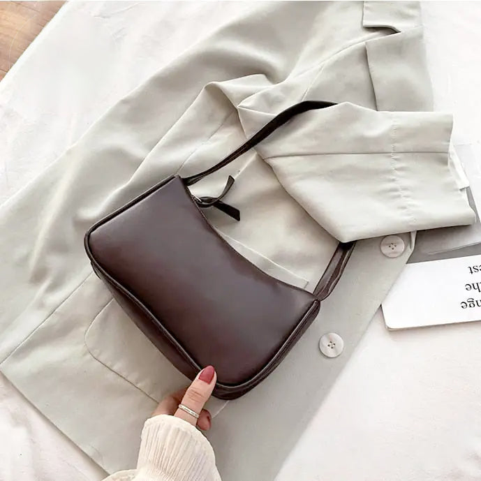 Vintage Style Faux Leather Hobo Bag