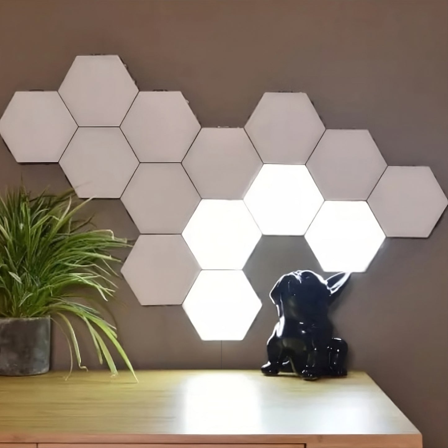 HexaGlow Modular Touch-Sensitive Wall Light
