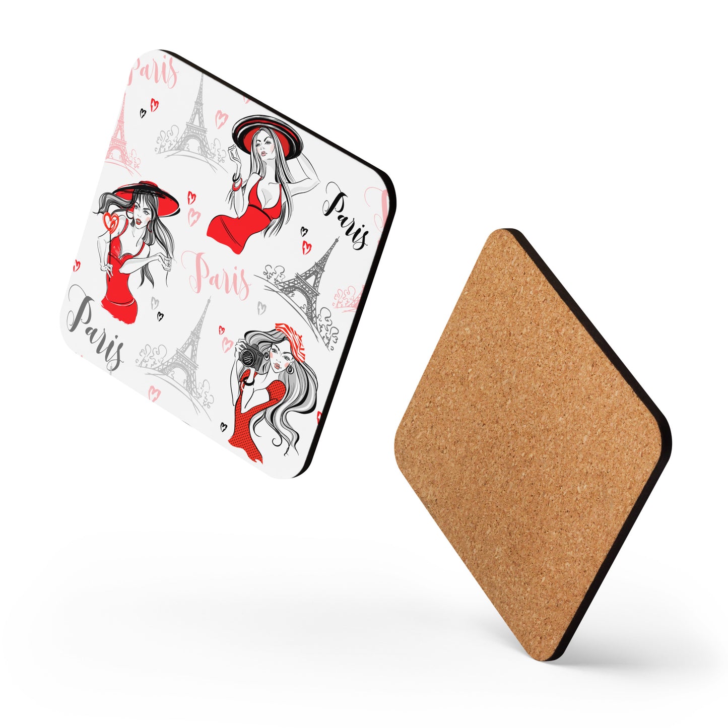 Paris Cork-back coaster